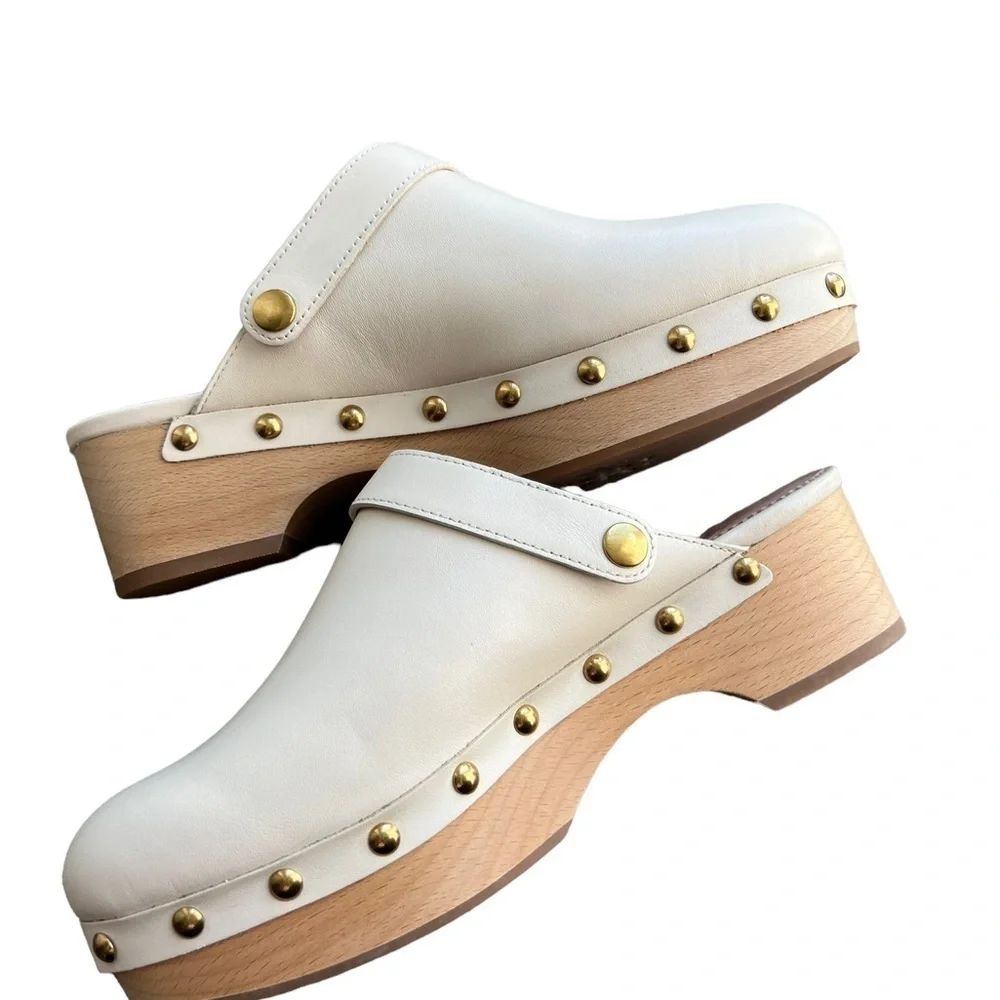 J. Crew - NWOB Convertible Leather Clogs Sz 6.5